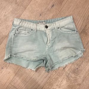 Free People cut off shorts light blue size 27